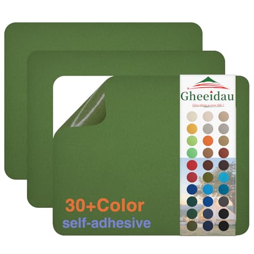 Gheeidau Canvas Repair Patch 9×11 Inch 3Pcs Waterproof Self-Adhesive Fabric Repair Patch for Tents,Boat Cover,Pop Up Canopy,Patio,Bags,Car Seats,Sofas,Furniture Cover(Army Green) - color: Army Green, size: 9"×11"×3PCS