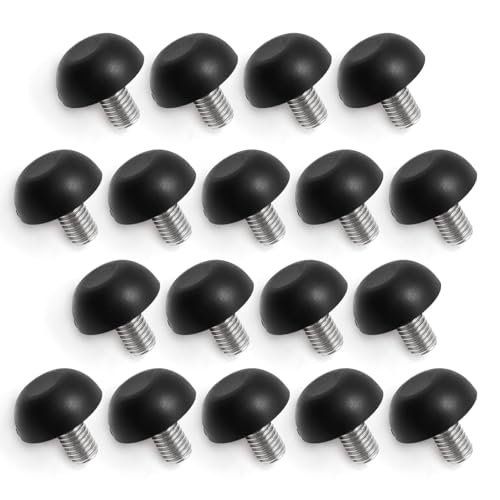 8mm x 1.25 M8 Adjustable Furniture Leg Leveler, Thread Screw in Furniture Leveling Feet Glides, Outdoor Stainless Steel Leveling Feet Glides for Table Chairs Cabinet and Stool (18)