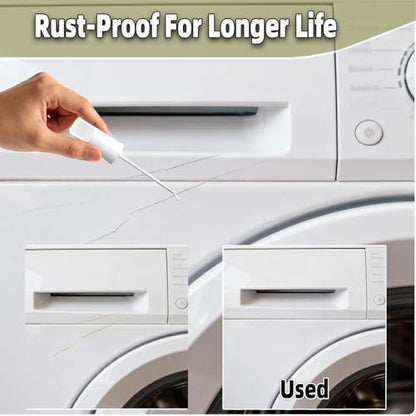 Pure White Appliance Repair Paint, Two in One Design Appliance Touch up Paint Pen Effective Rust Prevention, Suitable for Refrigerators,Washing Machines, Dishwashers and Other Appliances - color: Pure white
