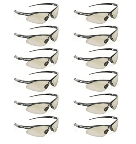 Malta Dynamics APEX Safety Glasses – Anti Scratch and Anti Fog Protection, Construction Safety Glasses for Men and Women, ISEA & ANSI Z87 Compliant (Indoor/Outdoor, 12 Pairs) - color: Indoor/Outdoor - 12 Pair