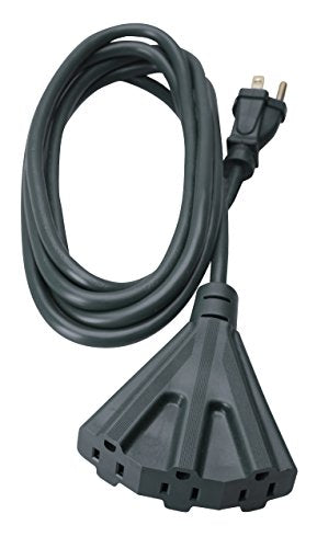 Southwire AgriPro Medium Duty Extension Cord - 14/3 Gauge - Tri-Tap Outlets - Water Resistant Vinyl Jacket - Flexible All-Weather Cord - UL Listed - 25 Foot - color: Black 3-Outlet, size: 14/3 Gauge, style: 25 ft
