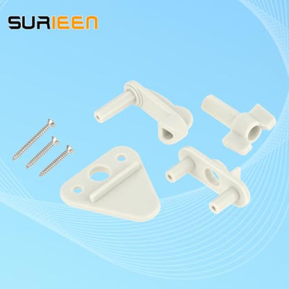Pontoon Boat Door Latch Replacement Kit, Universal Pontoon Boat Gate Latches Replacement for Square Frames 1-1.25 Inch, Fits Left- or Right-Hinge Gate, Includes Hardware
