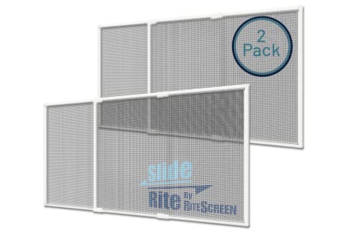 Adjustable & Expandable Window Screen with Slide Rite Technology 21" - 39" x 15" (2-Pack) Pre-Framed Window Screen - size: 21" - 39" x 15" (2-pack)