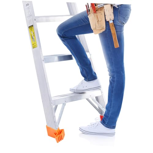 TEHAUX 4pcs Non Slips Ladder Feet Mats Rubber Ladder Foot Cushions Stair Grip Non Slip