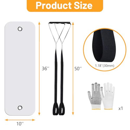 2 Pcs Appliance Sliders for Refrigerators Plastic Appliance Glide with Pull Strap Furniture Moving Slides for Tile Carpet Hardwood Floors (10''×36'') - size: 10''×36'' White