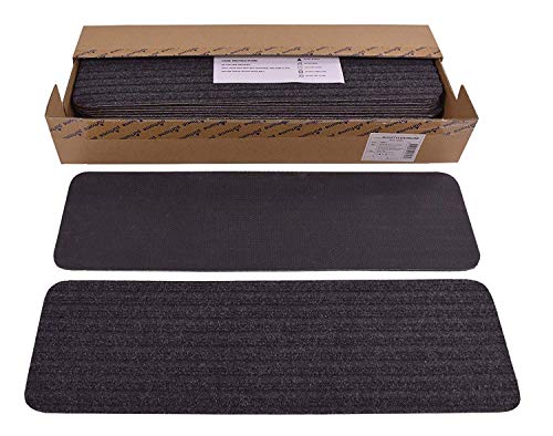 Stair Treads Collection Set of 13 Indoor Skid Slip Resistant Carpet Stair Tread Treads Black (8 Inch x 30 Inch) (Black, Set of 13) - color: Black, size: 13 Pcs - 8"x30"