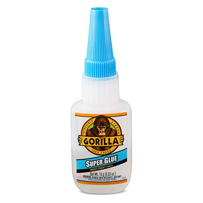 Gorilla Super Glue 15 Gram, Clear - size: 1 - Pack