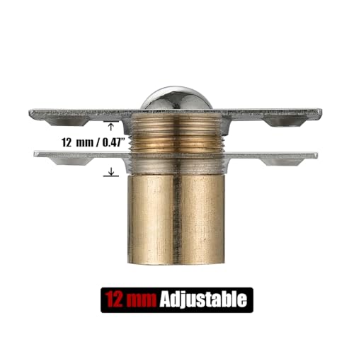 JQK Closet Door Ball Catch Hardware, Stainless Steel Catch Adjustable with Strike Plate, Polished Chrome 2 Pack, HBC100-CH-P2 - color: Chrome, size: 2 Pack