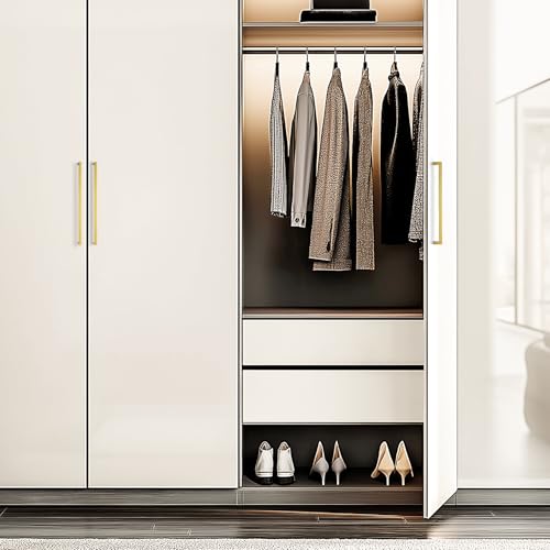 JOY DECOR 2 Pack Gold Cabinet Handles, 12-3/5 Inch Hole Center Cabinet Pulls – Square Stainless Steel Kitchen Knobs for Drawers, Dressers, Cupboards & Vanities - size: 12-3/5 Inch Hole Center