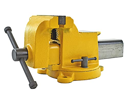Yost Vises 906-HV 6" High-Visibility Heavy Duty Steel Bench Vise, Yellow - size: 6", style: High-Visibility Heavy Duty
