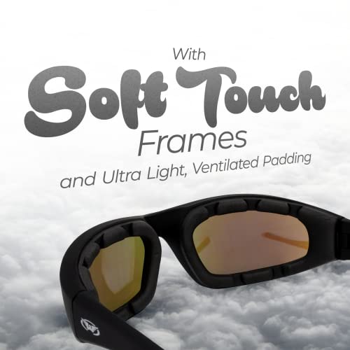 Global Vision Eyewear Kickback Sunglasses with EVA Foam - color: Driving Mirror Lens