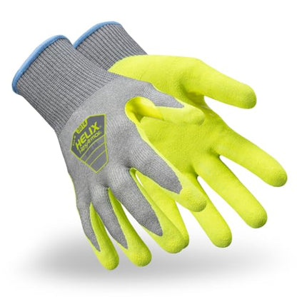HexArmor Safety Gloves | Breathable, Flexible, and Sustainable | Hi-Vis Palm | A6-level Cut Resistance | Helix 3014 - size: Large (Pack Of 1 Pair)