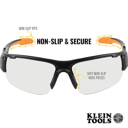 KLEIN TOOLS Safety Glasses, Professional PPE Protective Eyewear with Semi Frame