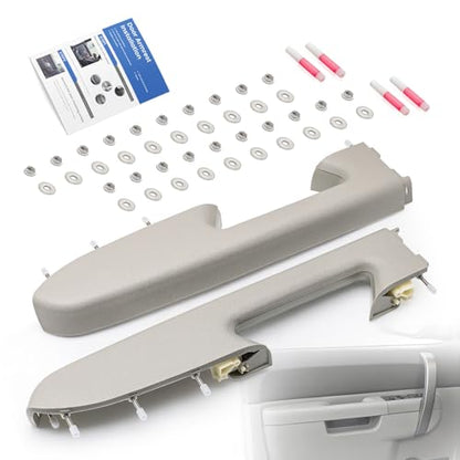 Front Left Driver & Right Passenger Side Armrest Repair Kit Fit for Chevy Silverado & GMC Sierra 1500 2010-2013, Silverado & GMC Sierra 2500HD 3500HD 2010-2014, Gray - color: Gray, size: Front Driver & Passenger Side