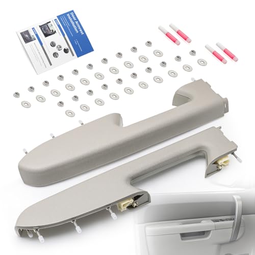 Front Left Driver & Right Passenger Side Armrest Repair Kit Fit for Chevy Silverado & GMC Sierra 1500 2010-2013, Silverado & GMC Sierra 2500HD 3500HD 2010-2014, Gray - color: Gray, size: Front Driver & Passenger Side