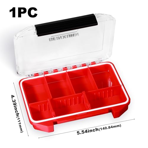 Geinxurn IPX4 Waterproof Small Storage Parts Organizer, Small Parts Case with Removable Dividers, Screwdriver Bit Set Box - style: DMBQC-7