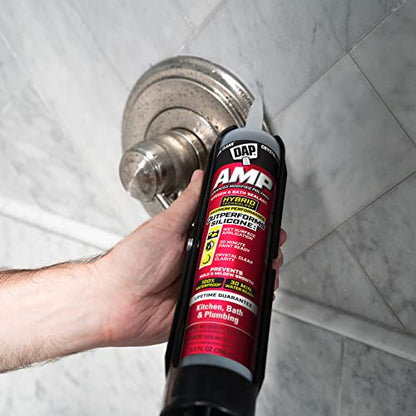 DAP AMP Kitchen and Bath Sealant, Clear, 9 Oz (7079800763)