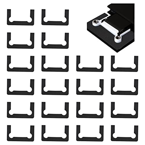 Gasket Replacement Kit for Hinges, 20PCS Rubber Shower Doors Hinge Replacement Part Black Anti-Slip Gasket Glass Hinge Replacement Kit - color: Black, size: 20pcs Gasket