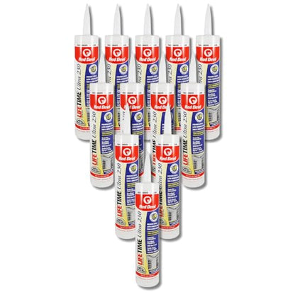 Red Devil 077712 Lifetime Ultra Premium Elastomeric Acrylic Latex Sealant, Clear, 10.1 oz, Pack of 12 - color: Clear, size: 10.1 oz, style: Pack of 12