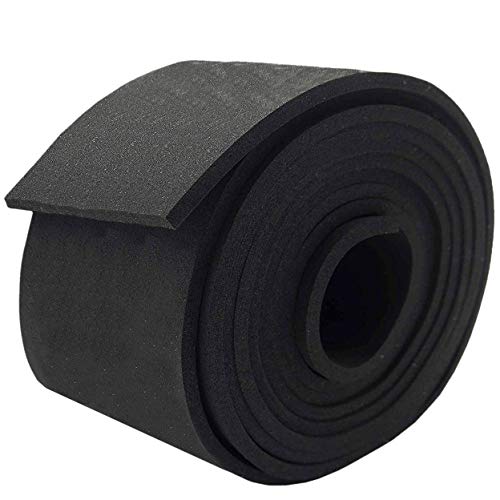 Neoprene Foam Strip Roll by Dualplex, 4" Wide x 10' Long x 1/8" Thick, Weather Seal High Density Stripping – Weather Strip Roll Insulation Foam Strips - 10 Feet Long - size: 4" Wide x 10' Long x 1/8" Thick