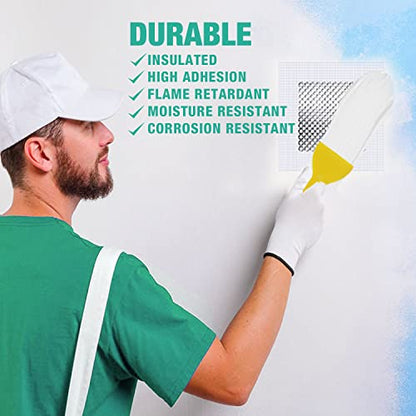 16Pcs Wall Patch Repair Kit - 4/6/8 Inch Drywall Repair Patch Kits- Aluminum Dry Wall Hole Patch for Large & Small Hole - Ceiling & Sheet Rock Repair Kit with Sandpaper & Putty Knife Scraper