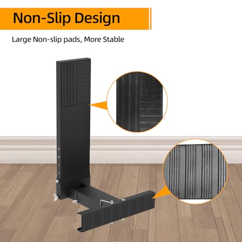 Qualward Ladder Leveler, Heavy-Duty Ladder Stabilizer High Strength, Ladder Platform 9.1"-15.4", Adjustable Height and Foldable Ladder Stabilizer for Stairs with Non-Slip Feet - size: Standard 9.1-15.4"