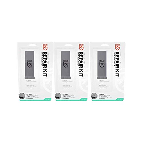 GEAR AID Aquaseal Wader and Boot Repair Kit – Waterproof Adhesive and Patch Kit for Fixing Holes, Tears in Neoprene, Breathable Waders and Outdoor Gear with Aquaseal FD and Tenacious Tape, 3 Pack - size: 1.25 Fl Oz (3 Pack)
