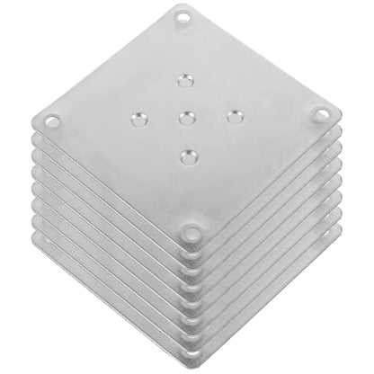 Mounting Plates for Furniture Legs: 8 PCS Table Leg Mounting Plate Furniture Leg Attachment Plates Flat T-Plate Connector Attachment Bracket Base for Sofa Cabinet Chair Seat Repair Replacement