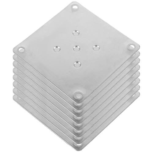 Mounting Plates for Furniture Legs: 8 PCS Table Leg Mounting Plate Furniture Leg Attachment Plates Flat T-Plate Connector Attachment Bracket Base for Sofa Cabinet Chair Seat Repair Replacement