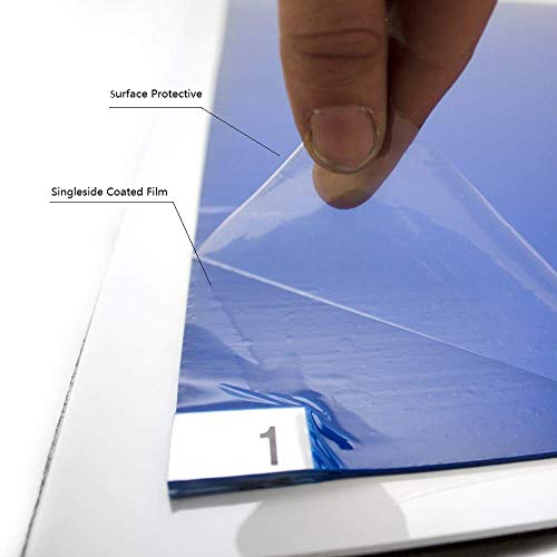 Croing Sticky Mat Tacky Pads Adhesive 17" x 23", 60 Sheets, Total Blue Cleanroom Floor Mats Remove Dirt for Laboratory Construction Hospital Shoes