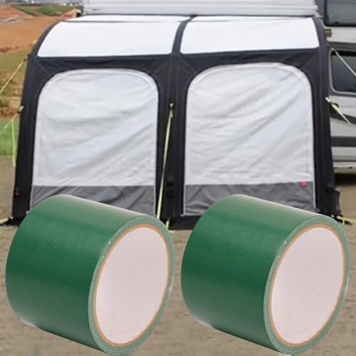 10Meters/Roll Multipurpose Duct Tape Strong Self-Adhesive Waterproof Tarpaulin Repair Tape for Home Carpet Pipes,7cm*10m (Green) - color: Green
