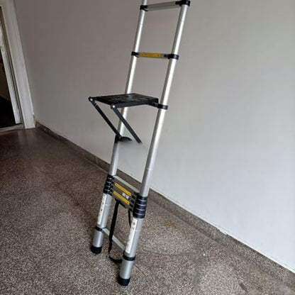 Ladder Work Platform Anti-Slip Ladder Accessories Step Ladders Extension Ladders Work Stand System Ladder Tray For Painters And Tools Holds 330 Pound 11.8 * 10.62”