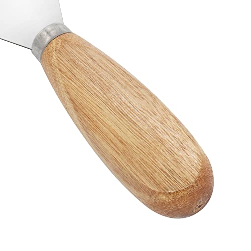 Putty Knife, 3 Inch Metal Scraper, wooden Handle Spackle Knives for Drywall, Decals, Wall paper, Patching, Painting, Taping, Scraping Coating