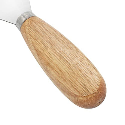 Putty Knife, 3 Inch Metal Scraper, wooden Handle Spackle Knives for Drywall, Decals, Wall paper, Patching, Painting, Taping, Scraping Coating
