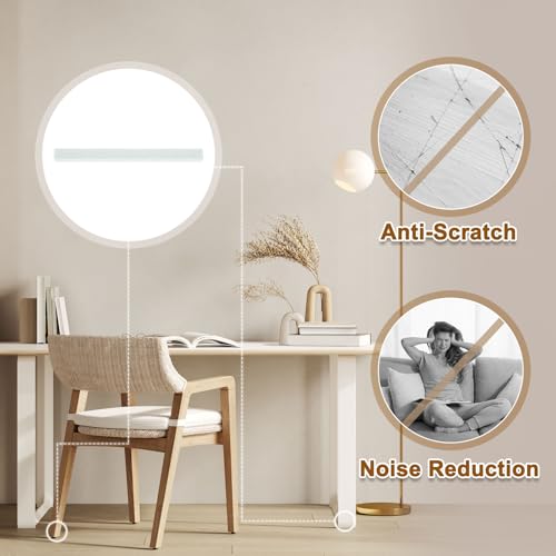 uxcell Felt Strips with Adhesive Backing, 20 Pcs 1/2" x 6" x 0.2" Anti Scratch Furniture Felt Tapes Self-Stick Pads for Protecting Hardwood Floor, White - color: White