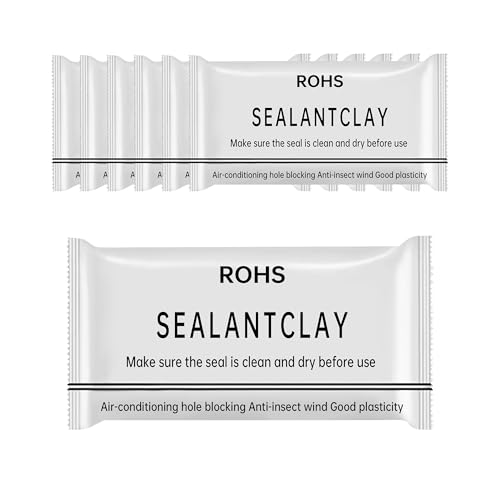 6 Pcs White Seal Putty,Waterproof Duct Seal Repair Sealing Clay & Moldable Silicone Putty,Ideal for Sealing Drain Connections, Wall Holes, and Air Conditioning Openings, Reliable and Efficient. - color: 6 Pack White Seal Putty（30g）