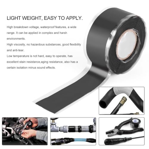 Super Strong Waterproof Tape Stop Leaks Seal Repair Tape Performance Self-Fluxing Silicone Tape Adhesive Insulating Duct Tapes (Green) - color: green