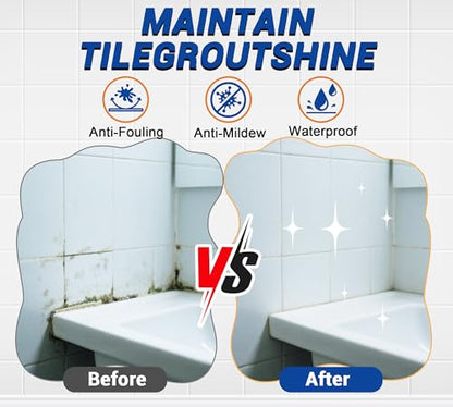 Grout Sealer 7oz/200g, Waterproof Penetrating Sealant with Squeeze Tip, Professional Stain Repellent, Clear Tile Sealer for Ceramic Marble Granite Stone, Indoor Outdoor Shower Bathroom Floors