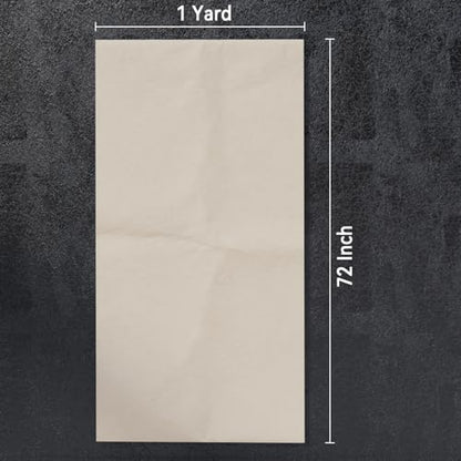 PHOENIX Canvas Fabric by the Yard - 72 Inch x 1 Yard (6ft x 3 ft) - Cotton Duck Natural Material for Crafts Backing, Drop Cloth for Painting - size: 72" x 1 yard