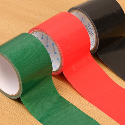 10Meters/Roll Multipurpose Duct Tape Strong Self-Adhesive Waterproof Tarpaulin Repair Tape for Home Carpet Pipes,7cm*10m (Red) - color: Red