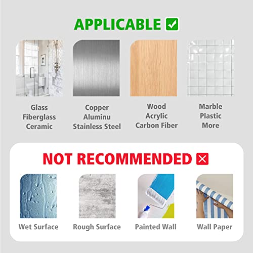 CLAVICHORD Double Sided Tape Heavy Duty - Upgraded Removable Clear Mounting Nano Tape Multipurpose Strong Adhesive Wall Sticky Tape Transparent Carpet Poster Picture Hanging Strip (1’’x16.5FT) - size: 1”
