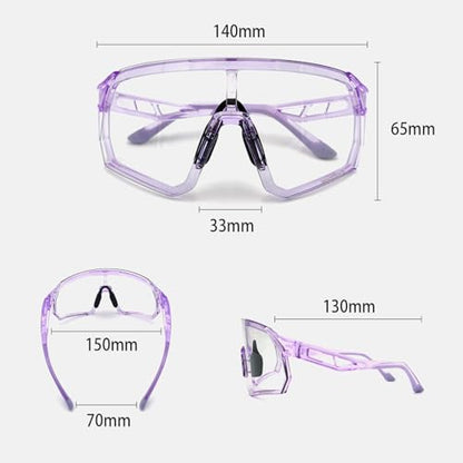 Pickleball Glasses for Women Teens Protective Eyewear Safety ANSI Z87.1 Tennis Squash Racquetball Goggles - color: Purple