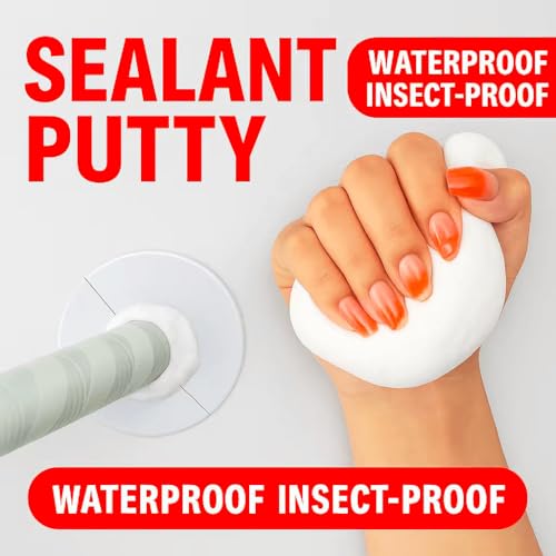 2026 Upgraded Moldable Sealant Clay Putty – Easy-to-Use Waterproof Sealing Mastic for Wall Holes, Mouse Hole Sealer, Pipe Leak Repair & Duct Seal,Indoor/Outdoor Use,0.5 lb (227g)