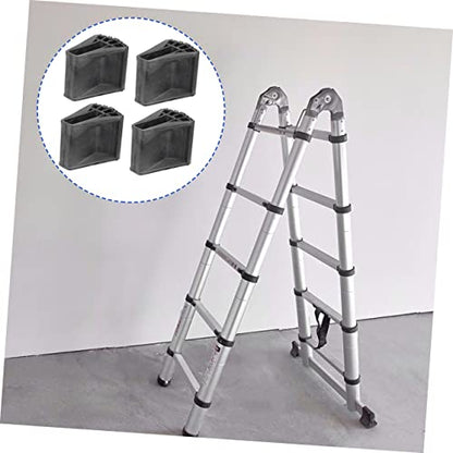 4pcs Non-Slip Ladder Foot Covers Folding Mats Slip Stair Treads for Indoor Outdoor