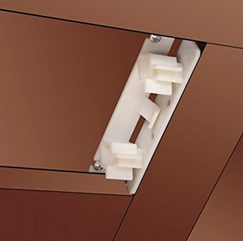 False Front Cabinet Clips (5 Sets) with Screws & Instructions - Tenn-Tex False Front Clips/False Drawer Clips (4 1/4" Opening) - size: Set of 5