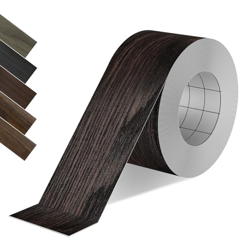 Wood Grain Repair Tape, 2.4 inch X 50ft Self Adhesive Black Walnut Grain Repair Patch for Tables, Chairs, Baseboards, Doors, Windows, Floors, Handicraft DIY. - color: Black Walnut, size: 2.4"x 50ft
