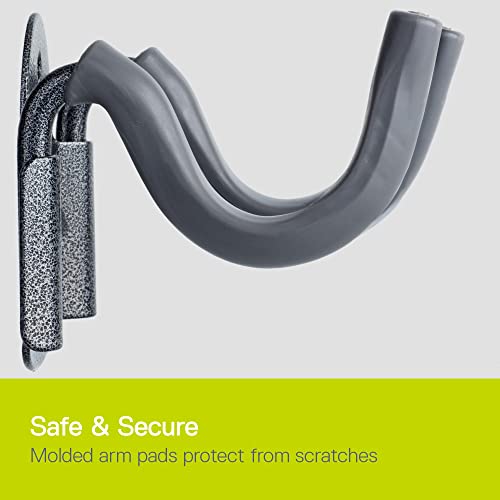 Delta Single Holder Cycle Heavy Duty Garage Utility Helps Support Brooms, Rakes & Other Large Items-Rubberized Coating Protects from Scratches-Easy Installation, 2-Hook - color: 2-hook