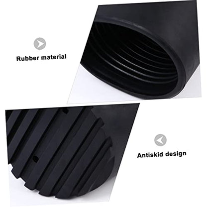 Set of 4 Ladder Foot Pads Non-Slip Mats for Ladder Legs Rubber Feet Mat for Step Ladders Easy Install Ladder Leg Covers