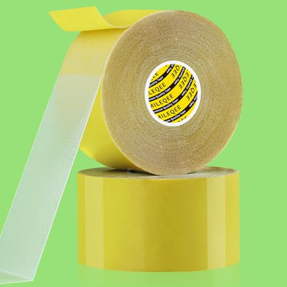 2Pack Double-Sided Mesh Carpet Tape Heavy Duty, 2.4in x 66FT (132FT Total), Large Durable Duct Cloth Tape, High Stickiness Strong 2 Sided Tape for Rugs, Removable Multipurpose Tape, Easy Tear - size: 2 Pack, Each 2.4" x 66FT
