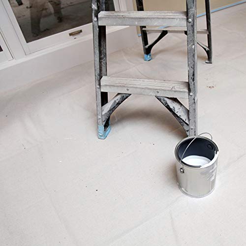 Trimaco SuperTuff 12 oz thick Premium Weight Canvas Drop Cloth, 9-feet x 12-feet - size: 9' X 12'